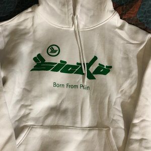 Sicko | Shirts | Sicko Pain Hoodie White Green | Poshmark